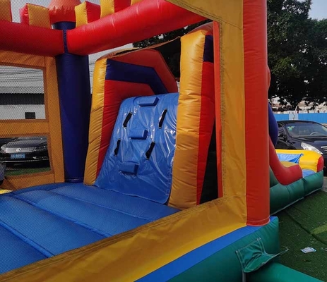 Commercial Grade PVC Kids Custom Logo Castello bagnato o asciutto Casa rimbalzata con scivolo Tipo di giocattolo di divertimento