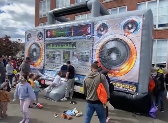 PVC Outdoor Boom Box gonfiabile Bounce House Disco Dome Bounce Castle Per eventi di festa