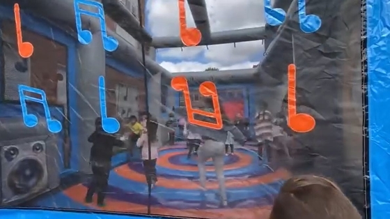 PVC Outdoor Boom Box gonfiabile Bounce House Disco Dome Bounce Castle Per eventi di festa