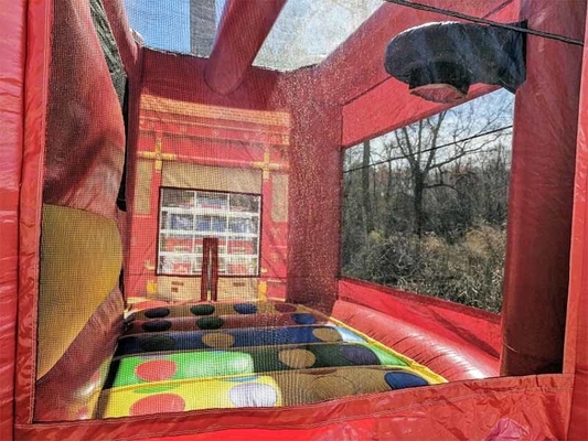 OEM ODM 3 in 1 stazione di pompieri casa rimbalzo con piscina rimbalzo Jumper castello scivolo d'acqua ostacolo per bambini