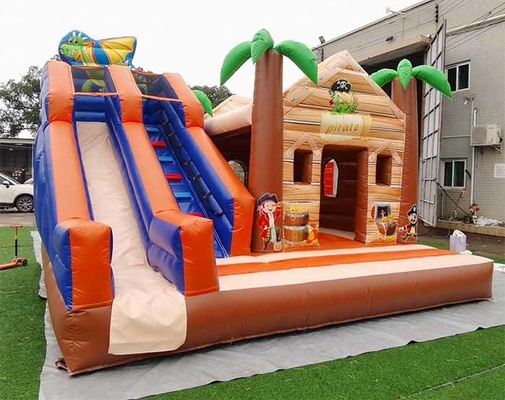 Sicuro e durevole Palma Castello salta Giungla pirata Casa salta con scivolo per bambini adulti