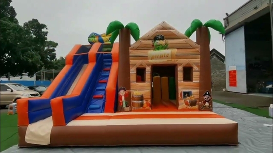 Sicuro e durevole Palma Castello salta Giungla pirata Casa salta con scivolo per bambini adulti
