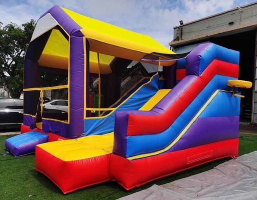 Customized Kids Bounce House con Slide & Basketball Hoop Combo