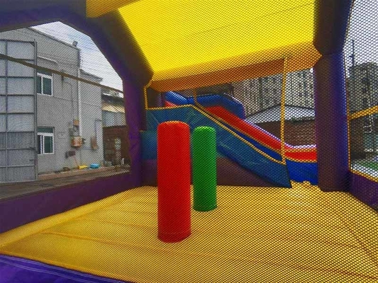 Customized Kids Bounce House con Slide & Basketball Hoop Combo