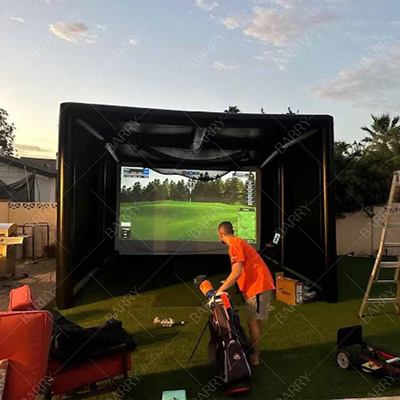 Tenda da golf gonfiabile di alta qualità Golf gonfiabile all'aria aperta Indoor Golf gonfiabile Sport Simulator Room Golf gonfiabile Hitting Cage