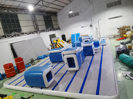 Corsa gonfiabile per ginnastica per adulti Ninja Warrior Corso di ostacoli Parkour Air Track