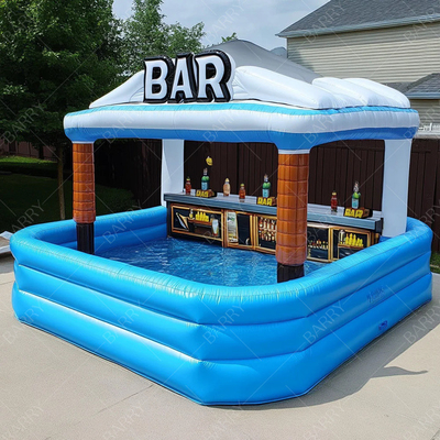 Grande design superiore gonfiabile Nuovo Bar Piattaforma di svago Bar di festa Piscina d'acqua gonfiabile Pub Bar