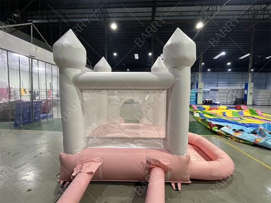 3.3x3m Bianco e Rosa Bella Slide gonfiabile per matrimoni Combo Salto Castello Slide