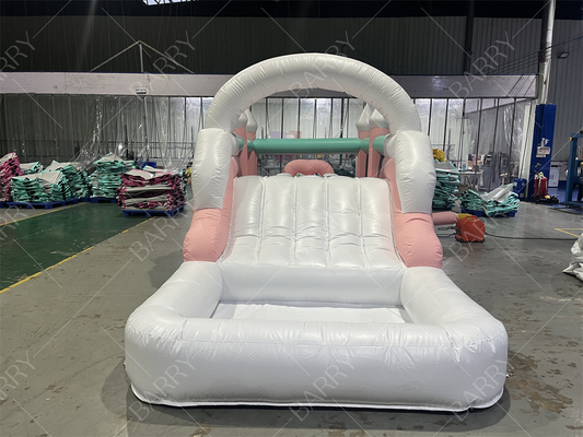 Festa personalizzata castello gonfiabile gonfiabile buttafuori castello salto bambini ragazza principessa carrozza combo con scivolo