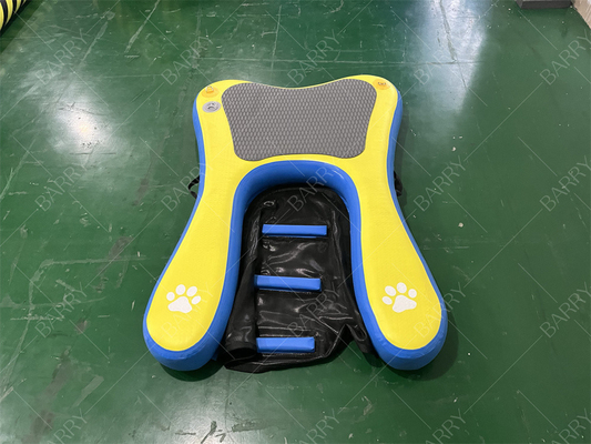 Alta stabilità anti-slip gradini aggiornati gonfiabile portatile galleggiante cane barca rampa piscina scala gonfiabile cani d'acqua cucciolo planchetta