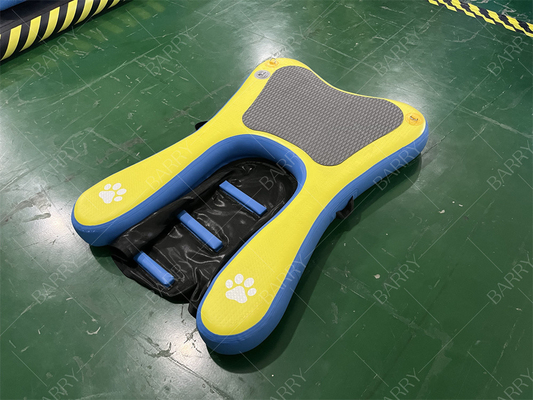Alta stabilità anti-slip gradini aggiornati gonfiabile portatile galleggiante cane barca rampa piscina scala gonfiabile cani d'acqua cucciolo planchetta