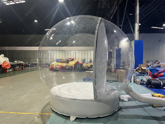 3m Decorazione per night club Natale Tenda a sfera di neve chiara Tenda gonfiabile Casa di Babbo Natale Grotta di Santa Oxford Tenda a bolla di Natale