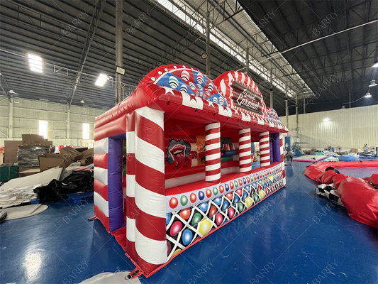 Sport 3 Giochi Carnevale Game Booth 4 In 1 Combos Gran Carnevale Inflatabile Game Tent