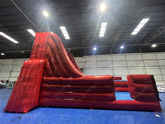 Partito gonfiabili all' interno e all' esterno Bounce gioco Bungee Run rosso Divertimento con questo 2-lane