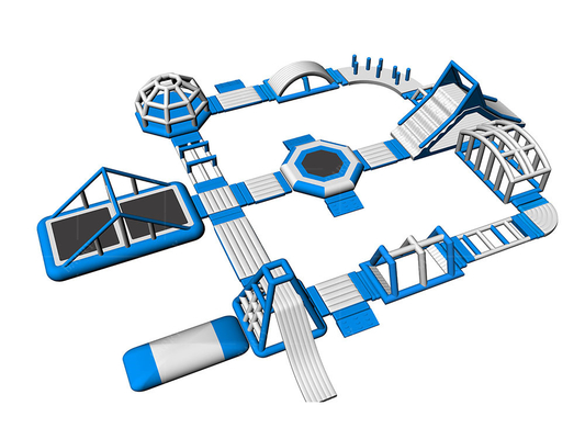 Giant Inflatable Water Playground personalizzato e include kit di riparazione per la competizione