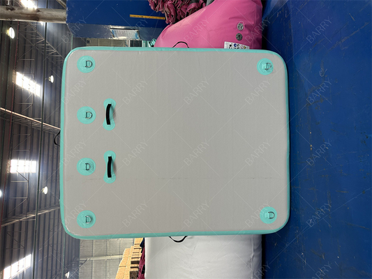 1.5×1.8x0.15m Dock Piattaforma di pesca gonfiabile in acqua Yacht Dock galleggiante Isola
