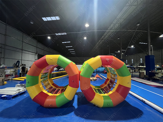 Giochi d'acqua gonfiabili Lago Giochi d'acqua gonfiabili Ruota a rulli Piscina Ruota gonfiabile