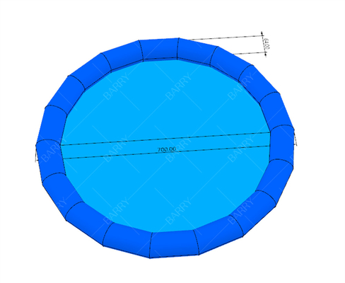 Round Small Blue Great Fun Summer Kids Piscine gonfiabili Per Paddle Boats Palline d'acqua
