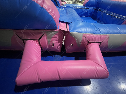 8.4x3.6x6m Jumper personalizzato Bouncy Kids Pink Princess Slide d'acqua gonfiabili per festa