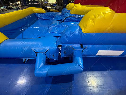 10.5x5.4x6.6m Commerciale doppia corsia gigante gonfiabile scivolo d'acqua Jumper rimbalzo luna rimbalzo scivoli d'acqua per la piscina per adulti