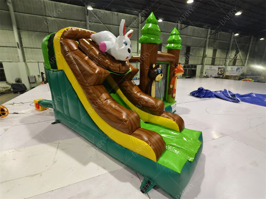 3.6x3x2.4m tema animale foresta pluviale salto castello gonfiabile commerciale casa gonfiabile