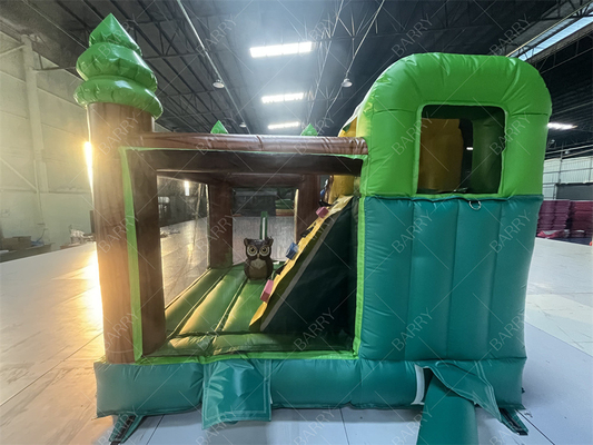 3.6x3x2.4m tema animale foresta pluviale salto castello gonfiabile commerciale casa gonfiabile