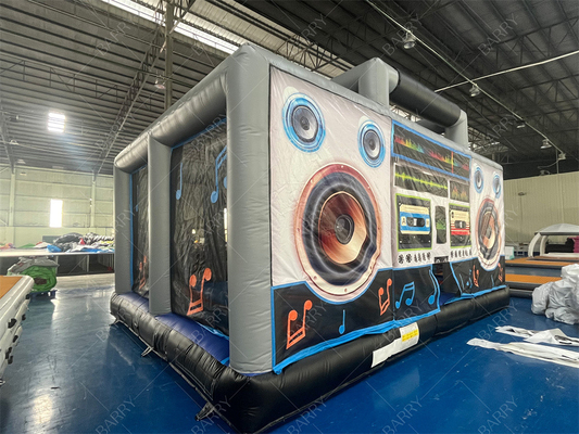 Interattivo gonfiabile Disco Dance House Boom Box Per Adulti Salto Bouncy Castle Retro Boombox Bouncer Per Festa