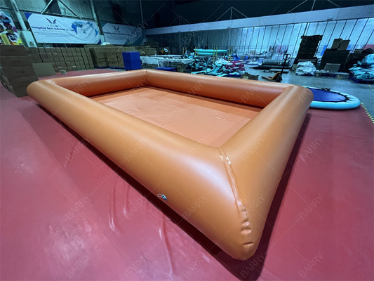 Giardino commerciale grande piscina stagna piscina arancione per giochi d'acqua estate