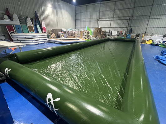 Gioco di palla d'acqua per uso familiare piscina gonfiabile verde per barca a remi