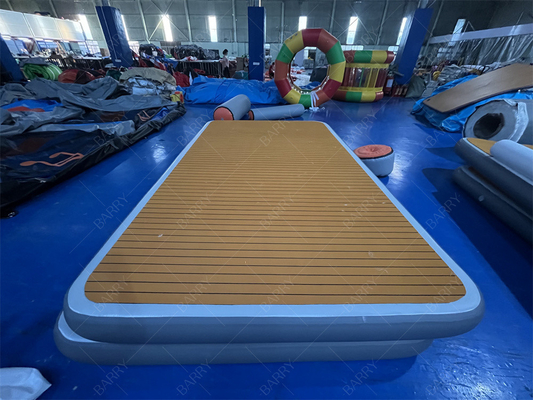 Gioco di sport acquatici di lusso Bana gonfiabile Piattaforma di docking gonfiabile Beach Party Bana gonfiabile Cabana galleggiante