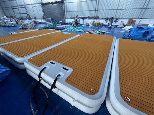 Materiale DWF + EVA per esterni Pontoon gonfiabile per corridoio Jet Ski Piattaforme galleggianti