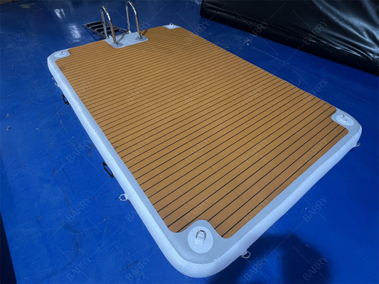 Scale in acciaio inossidabile 3x2x0.2m Inflatabile Jet Ski Dock Pontoon Per Parcheggio Barche