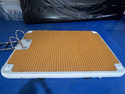 Scale in acciaio inossidabile 3x2x0.2m Inflatabile Jet Ski Dock Pontoon Per Parcheggio Barche