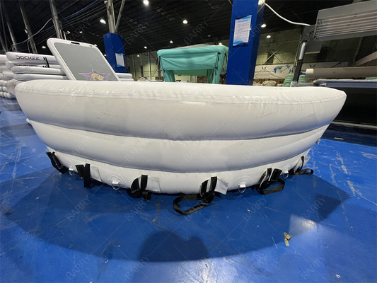 Sport acquatici in PVC di qualità commerciale Divano galleggiante galleggiante isola bianca galleggiante galleggiante per yacht