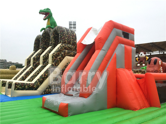 1600 m2 Il più grande parco a tema gonfiabile del mondo Dinosauri al chiuso Grande rimbalzo all'aperto con gioco sportivo