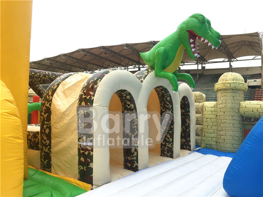 1600 m2 Il più grande parco a tema gonfiabile del mondo Dinosauri al chiuso Grande rimbalzo all'aperto con gioco sportivo