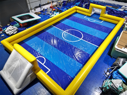 Campo da calcio gonfiabile 20x10m Tarpaulin in PVC con ventilatore