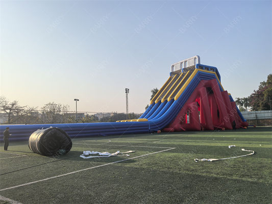 Grado commerciale 65x18x15m Rosso Avventura su misura gigante scivolo d'acqua gonfiabile per adulti