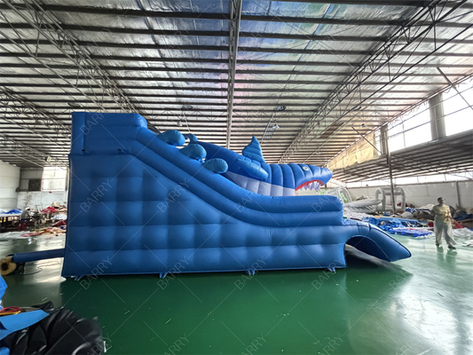 Grande squaloSlide gonfiabile per piscinaSlide gonfiabile per piscina estivaSlide gonfiabile per acqua per bambini e adulti