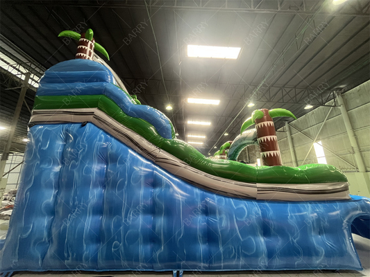 Commerciale Grande o Piccolo Palm Tree gonfiabile piscina scivolo, Giardino Giungla tema gigante gonfiabile piscina scivolo