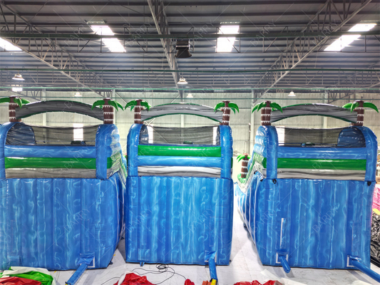 Commerciale Grande o Piccolo Palm Tree gonfiabile piscina scivolo, Giardino Giungla tema gigante gonfiabile piscina scivolo