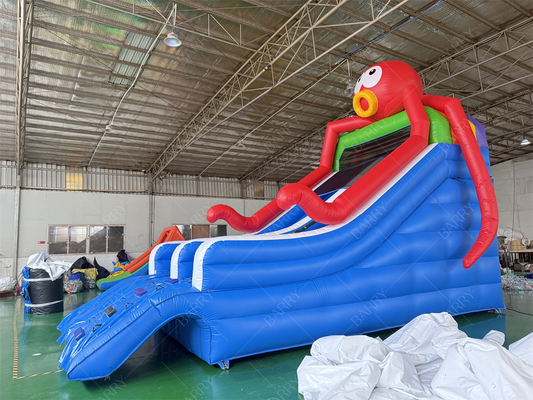 Scivolo gonfiabile per piscina a tema Sea World Octopus, Scivolo gonfiabile per parco acquatico in cortile