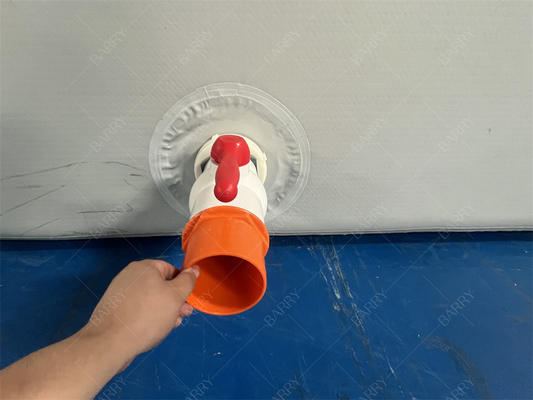 Tessuto Drop Stitch Caldo di Sicurezza Nuovo Materiale Gonfiabile Su Misura Grigio Piscina Gonfiabile Palline per Bambini