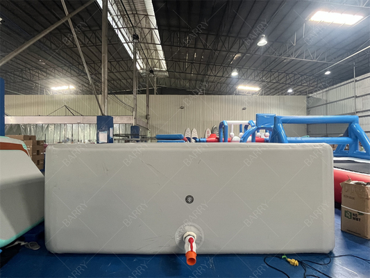 Tessuto Drop Stitch Caldo di Sicurezza Nuovo Materiale Gonfiabile Su Misura Grigio Piscina Gonfiabile Palline per Bambini