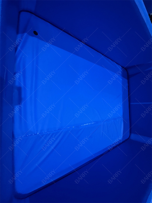 Vasca da bagno di ghiaccio blu scuro Pvc Drop Stitch Piscine gonfiabile con copertura per bambini