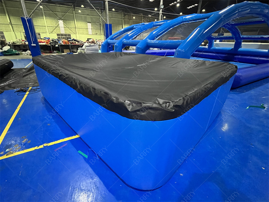 Vasca da bagno di ghiaccio blu scuro Pvc Drop Stitch Piscine gonfiabile con copertura per bambini