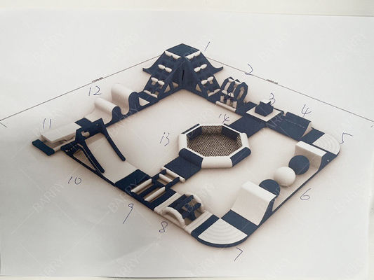 Progettazione di moda Parco acquatico gonfiabile Parco acquatico galleggiante gonfiabile Affari Estate Aqua Park