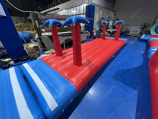 0.9mm PVC galleggiante Parco acquatico gonfiabile Lago giochi d'acqua gonfiabili Parco acquatico gonfiabile per il mare