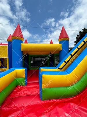 Tematica personalizzata PVC gonfiabile Tarpaulin Combo Castello Slide Bouncy Castello per bambini