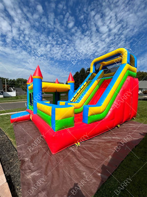 Tematica personalizzata PVC gonfiabile Tarpaulin Combo Castello Slide Bouncy Castello per bambini